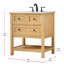 Ensemble de meuble-lavabo simple 30 po Bonsai-1494116276