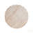 Outdoor/Indoor Lightweight Concrete Side Table, Cylinder Travertine Finish For Elegant And Durable Accent
