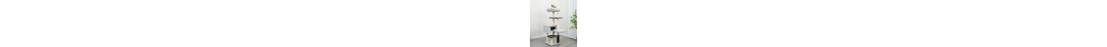 54" Cat Tree with Condo, Scratching Posts, and Rope Toy