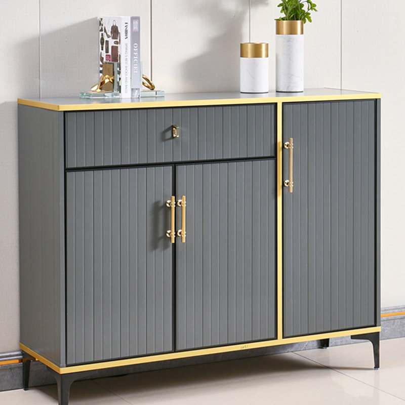 Grey Aluminum Shoe Storage