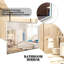 Miroir de salle de bain mural innovant avec des caractéristiques élégantes et pratiques