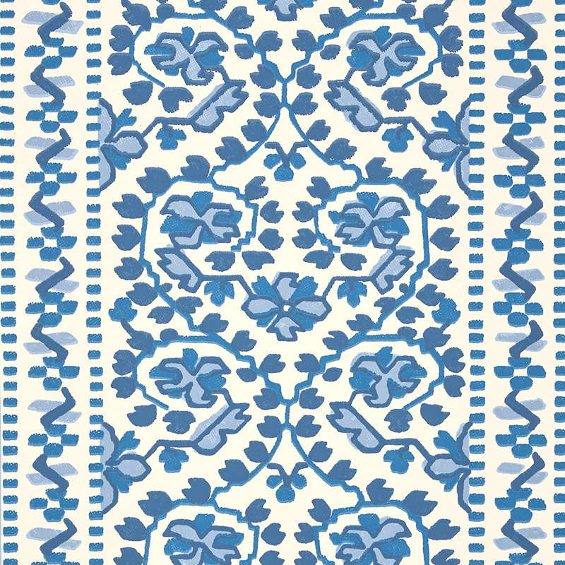 Jasmine Wallpaper, Indigo