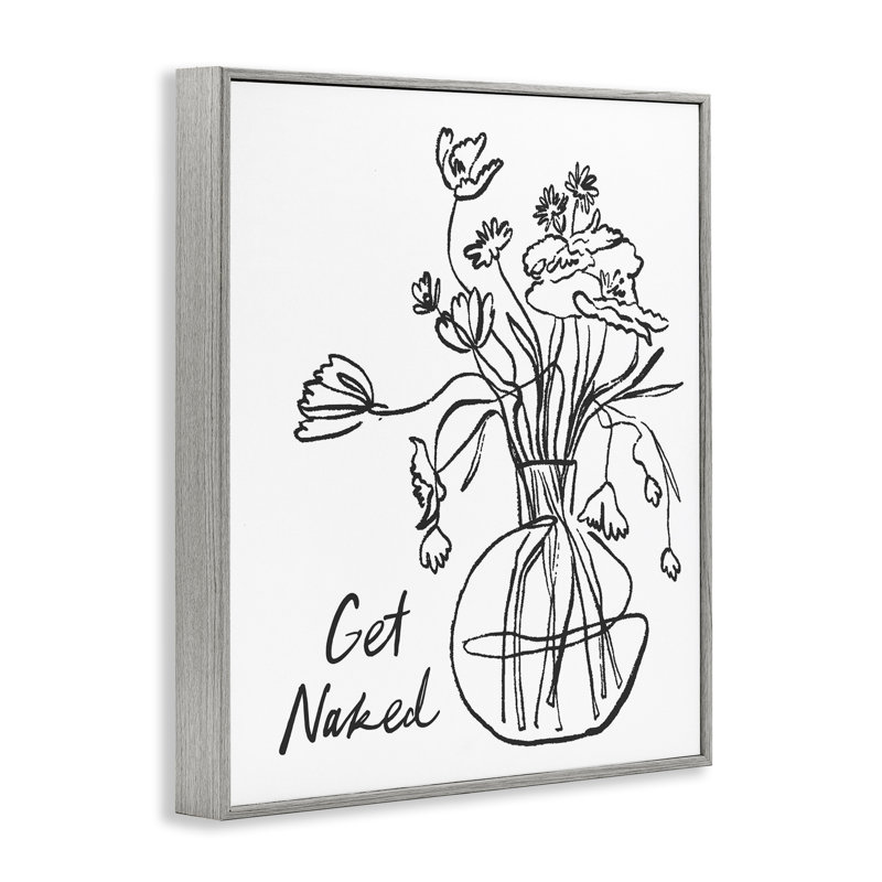 Giclée encadrée «Get NUE», H 20 po x l 16 po, Estampe numérique Farmhouse
