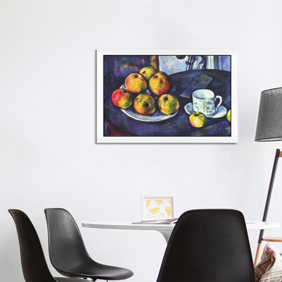 Still Life with Apples by Paul Cezanne - 1 Piece Floater Frame Painting on Canvas