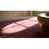 Chinese - Art Deco Knotted Antique 1920s Room Size Rectangle Purple Wool Rug
