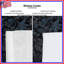 Rideaux de fenêtre à motif floral bleu foncé, voilages et voilages à motif floral - 1 panneau-129135784-129135783