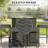 Contemporary Patio Bar Set, Metal & Rattan, Perfect For Outdoor Entertaining