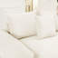 Canapé modulaire surdimensionné en forme de nuage de 54,3 po, accoudoirs très épais, bons coussins de résilience, conception ergonomique en velours côtelé de qualité supérieure, assemblage facile pour le salon, crème-830348738