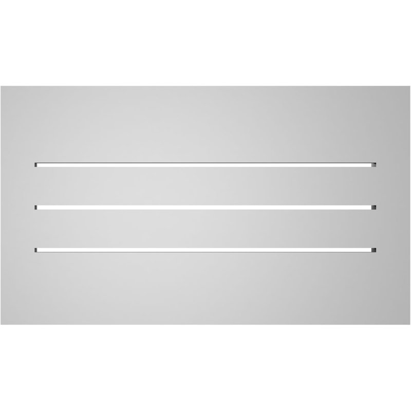 Évent à pignon fonctionnel en uréthane rectangulaire à fixation en surface, brun clair apprêté, H 14 po x l 24 po x P 1,5 po