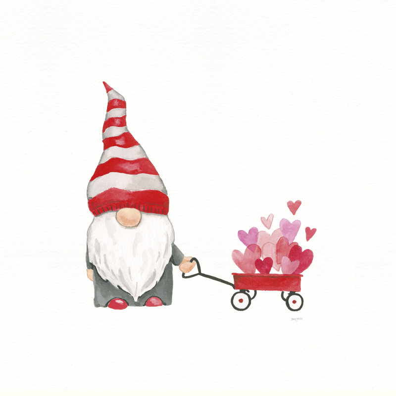 Gnomes amoureux III, H 20 po x l 20 po