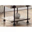 Table de bout style industriel 1pc Tablette inférieure ouverte