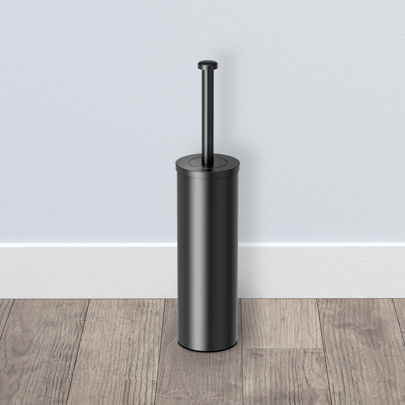 Porte-brosse en acier inoxydable 15 po Latitude II, Noir mat