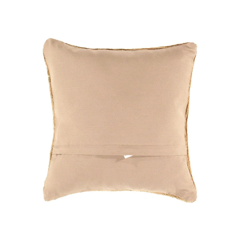 Housse et insert de coussin carré en laine mélangée