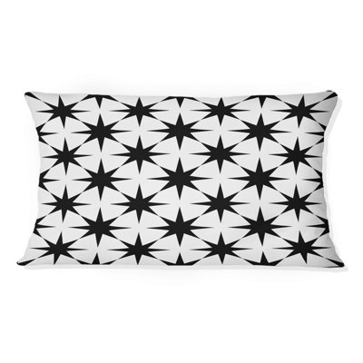 Coussin moderne noir et blanc Modern Stars I