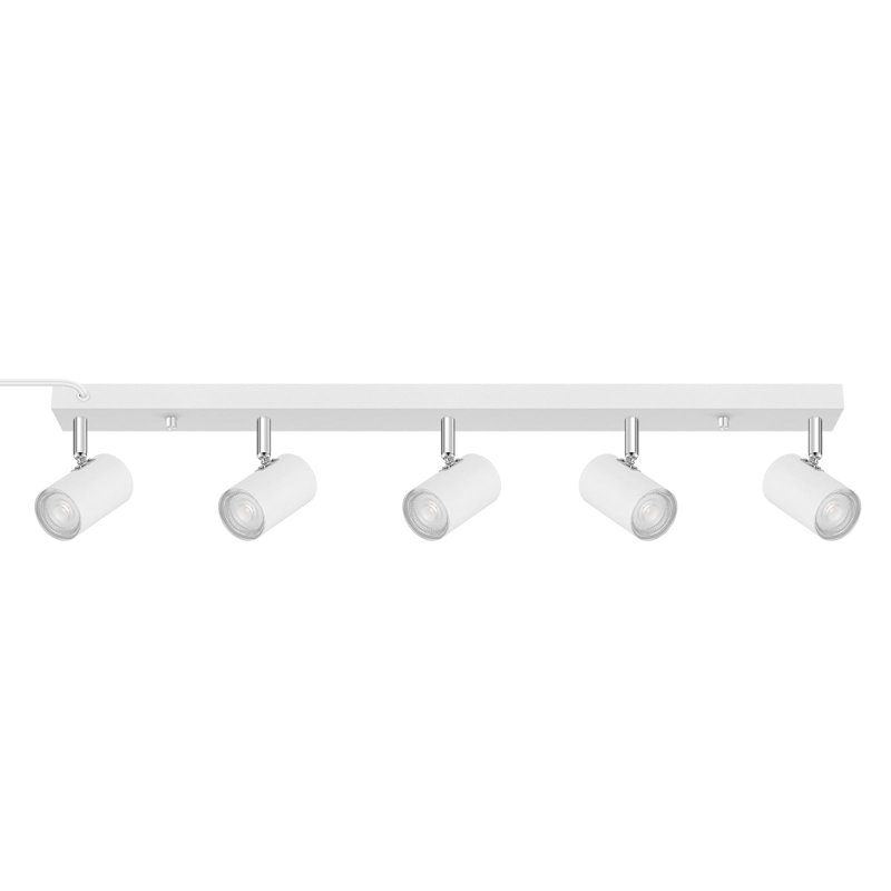 Plug-In 5-Light Track Lighting Kit with 15FT Cord