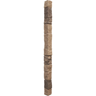 Universal Outside Corner for EverStone Faux Stone Siding Panels, 3"W x 3"D x 48"H, Urban Color