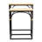 Claudette Set of 2 Rattan Accented Wood & Metal Rectangle Side Tables