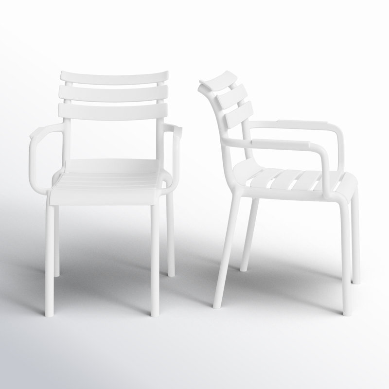 Fauteuil de salle à manger Aragons, Blanc