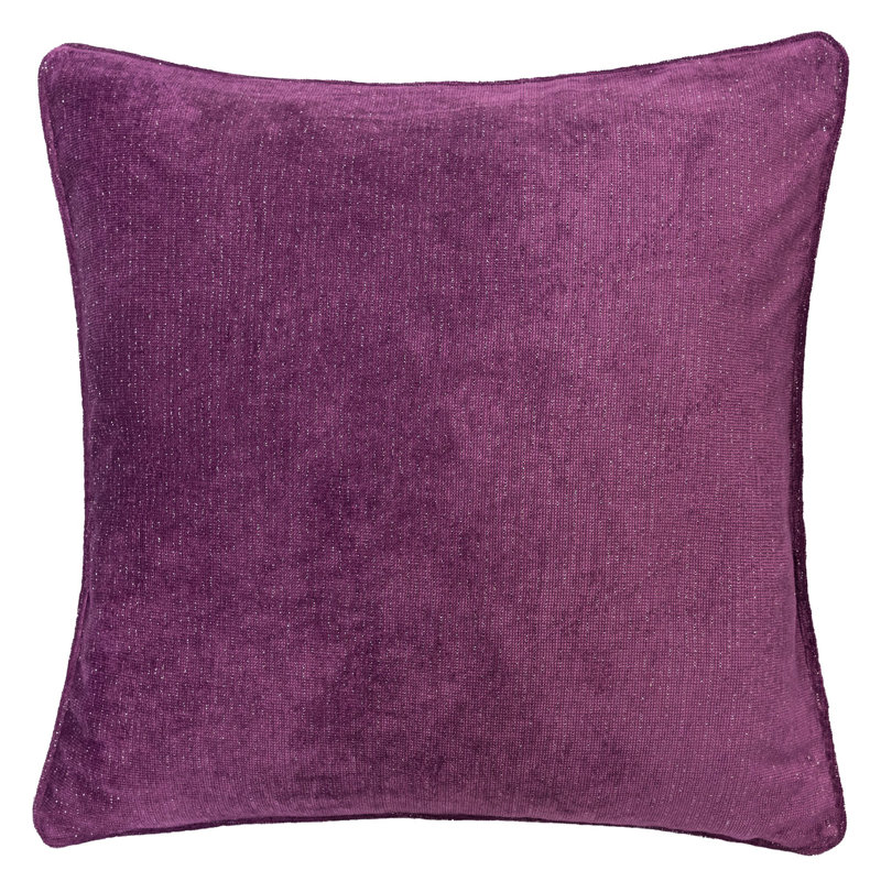 Velvet Reversible Throw Pillow, Purple