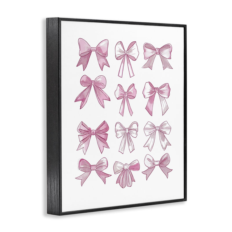 «Fabulous Bows», estampe numérique par Ramona Murdock, Giclée encadrée noir minuit, H 14 po x l 11 po