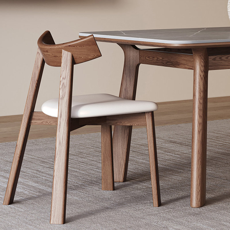 Light luxury style rectangular dining table sets, 29.53"H x 62.99"L x 31.5"W