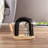 PETMAKER Cat Self-Groomer - Bristle Ring Brush Cat Arch with Carpeted Base, Back Scratcher and Massager for Controlling Shedding and Claws