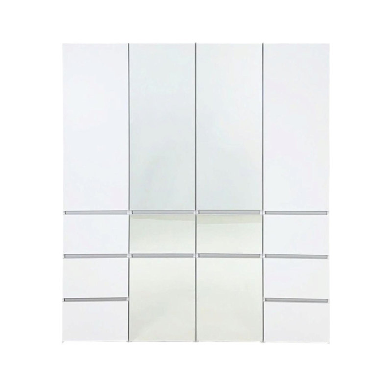 Modular Wood Closet System with Mirror