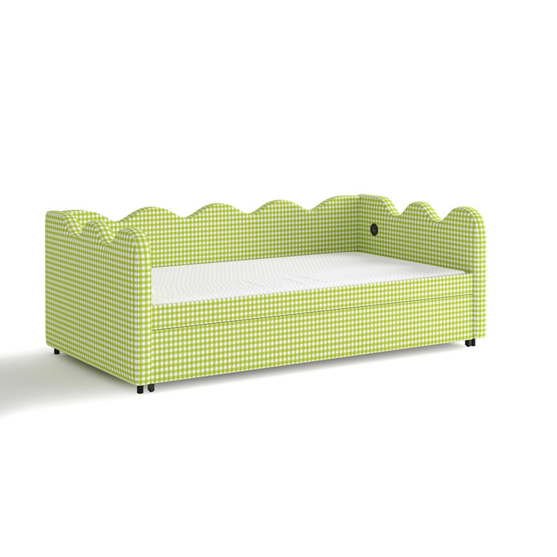 Canapé-lit convertible, canapé-lit 2 en 1, canapé-lit pliant pour petit espace avec charge USB, triple renforcé et sans affaissement pour le salon, la chambre d'amis,