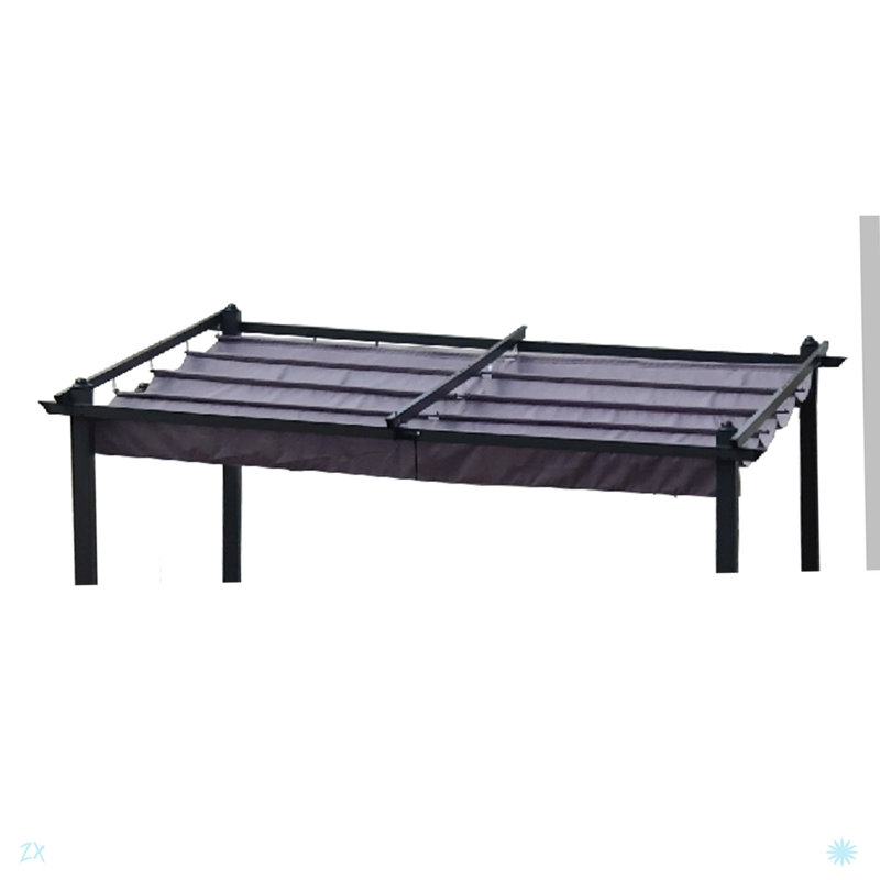 Toile de remplacement pour auvent pour pergola rétractable d'extérieur 10 x 10 pi, Gris