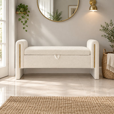 Banc de bout avec accoudoirs et rangement Modern