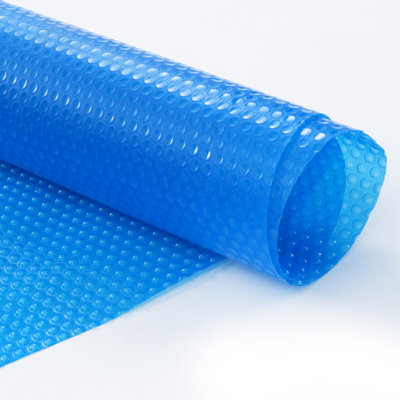 Solar Pool Cover, Rectangle Solar Blanket for Pools, Inground Above Ground Swimming Pool Solar Cover, 16 mil Solar Covers Blue