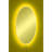 Modern LED Mirror with Shutterproof Unbreakable Design, 15.7 x 23.6 inches | 5mm Acrylic Mirror with MDF Backing, Yellow Neon Stripes | Includes 12V Adaptor & Double-Sided Adhesive Tape | Perfect for Contemporary Home Décor-405510276