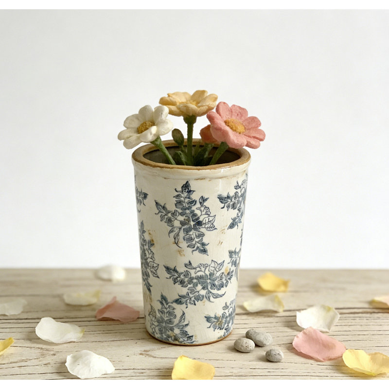 Vase à fleurs 6,9 x 6,9 x 12 po