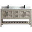 Base de meuble-lavabo double 59 po 59 po-94656500