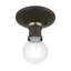 Plafonnier semi-encastré 1 lumière 5 po Grogan-158407234