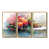Toile avec cadre flottant or