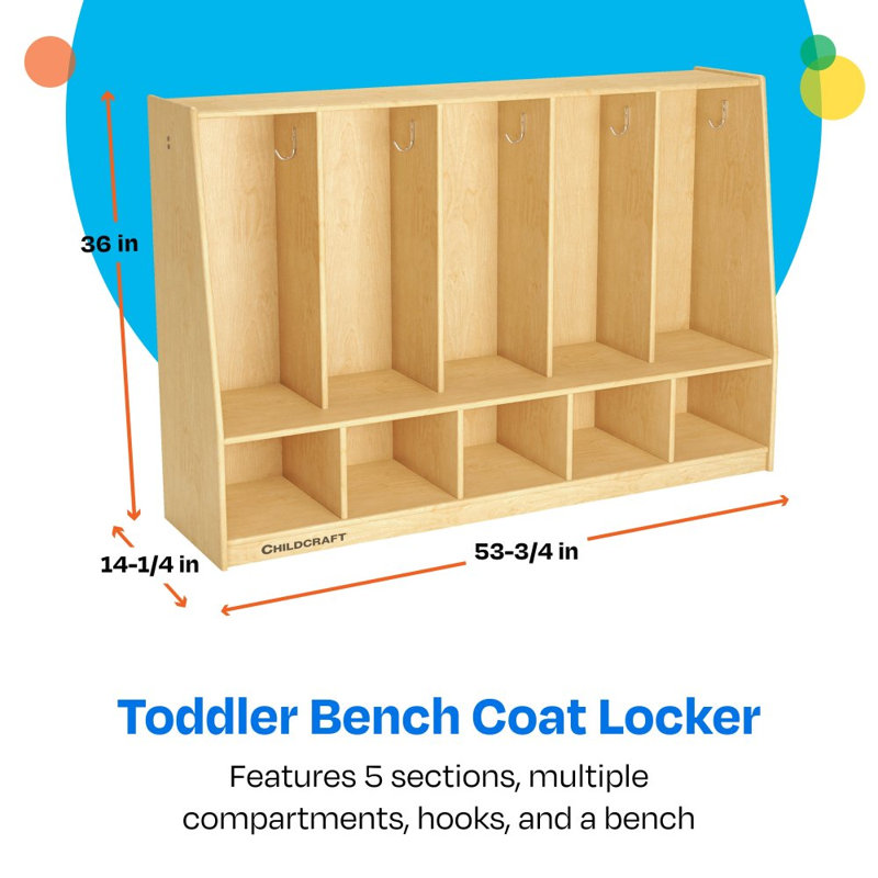 Casier pour enfant 5 sections Childcraft