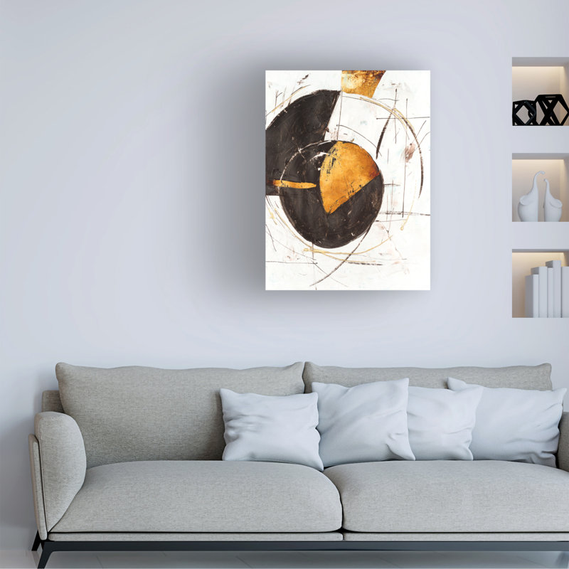 Art mural sur toile tendue - «Lunar Trace II» de Melissa Wang pour décoration de salon, de chambre à coucher ou de bureau - 24 x 32