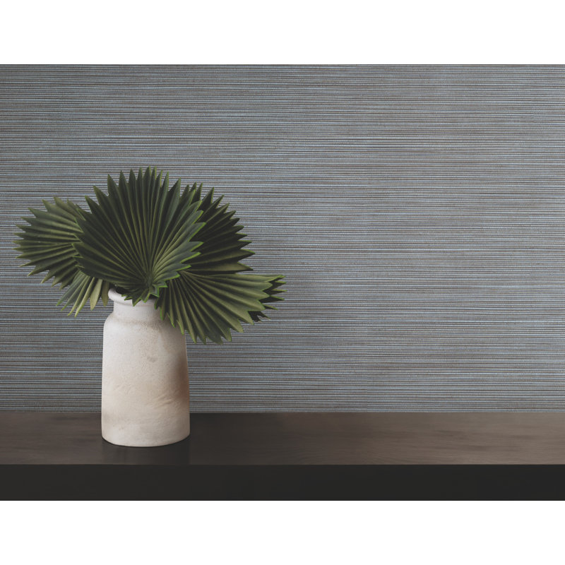 Papier peint imitation gazon bleu Lorn, Bleu