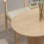 Ensemble de table de salle à manger ovale en bois massif de style nordique-103284073