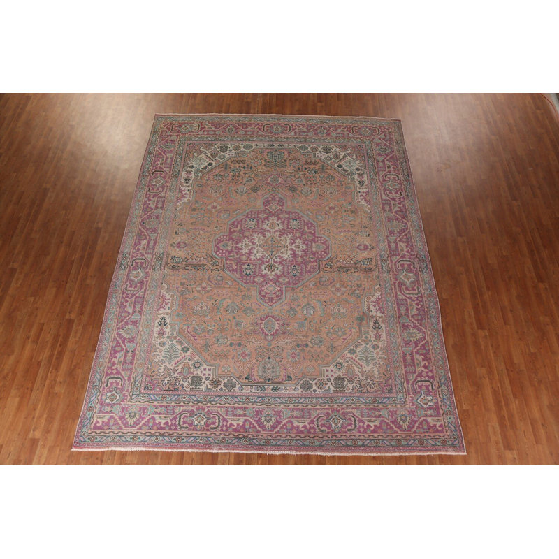 Tapis traditionnel géométrique rétro 10 x 12
