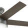 46" Anslee 5 - Blade LED Flush Mount Ceiling Fan with Pull Chain and Light Kit Included