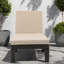 Méridiennes de patio réglables, terrasse moderne en fer rotin