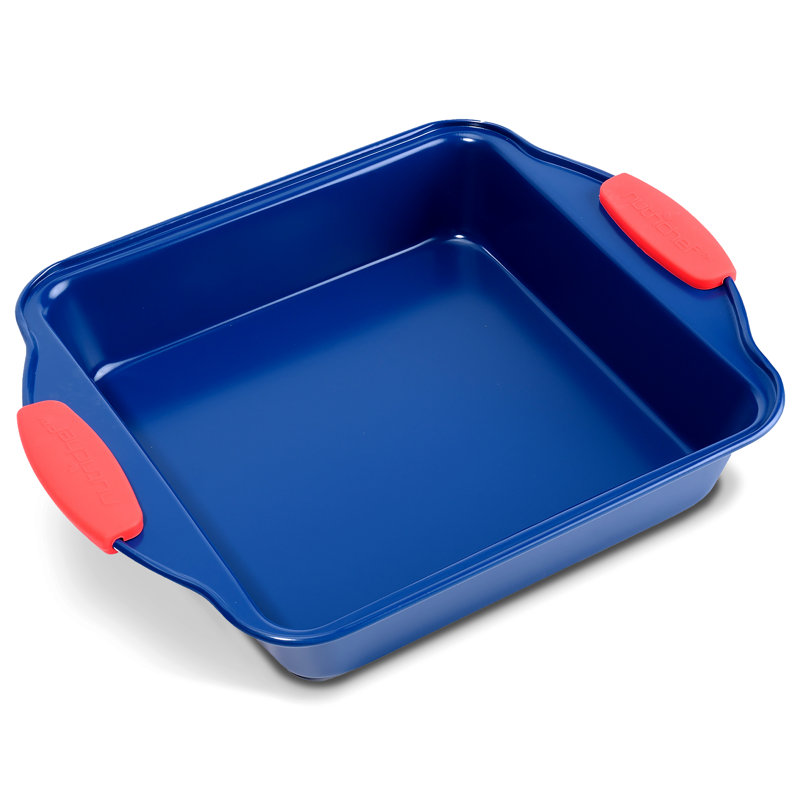 NutriChef 8.74'' Aluminum Non-Stick Square Cake Pan