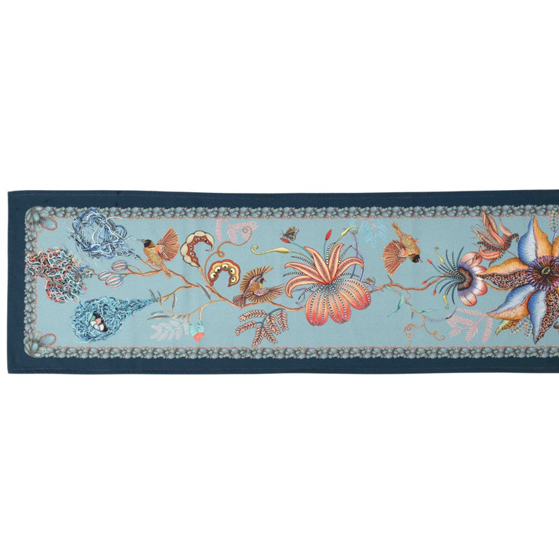 Thanda Nests Table Runner, 138" L x 16" W, Mist