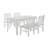 Winston Porter Velis 5PC Dining Set With Table And 4 Chairs In White