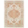 Vintage Medallion Handmade Natural Wool Area Rug, Orange/Beige