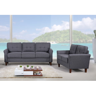 Sandia Heights Blue Chenille Fabric Sofa - Rooms To Go