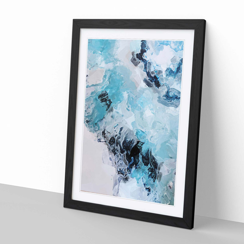 Times of Mine in Abstract - Picture Frame Graphic Art Print, Black, 60cm H x 40cm W x 2cm D