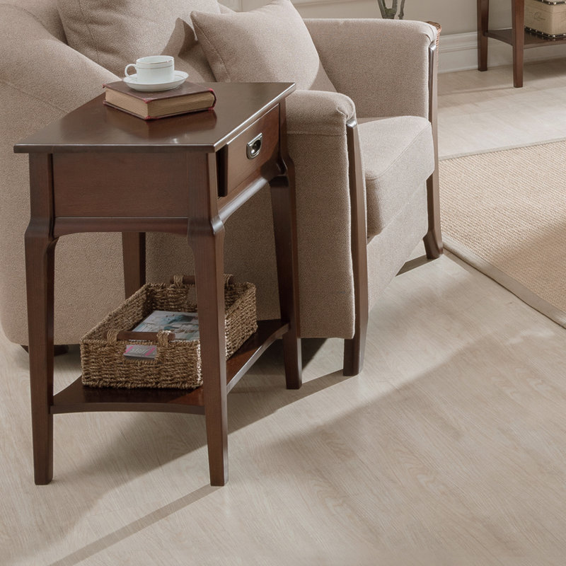 Status Solid + Manufactured Wood End Table in Heartwood Cherry, 24" H x 20" W x 24" D
